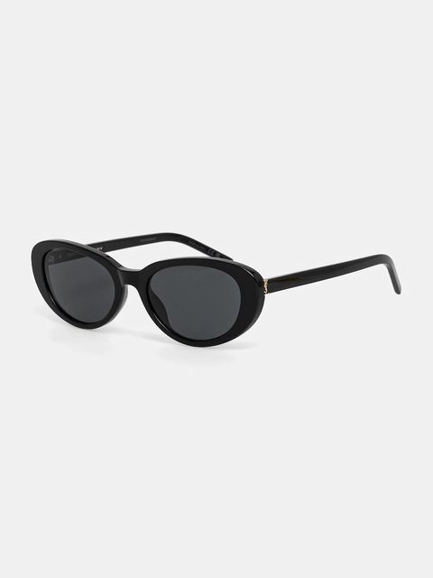 Saint Laurent okulary przeciwsłoneczne damskie kolor czarny SL M154