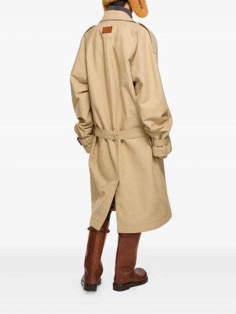 Acne Studios double-breasted belted trench coat - Neutrals
