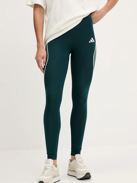 adidas legginsy Stadium damskie kolor zielony z aplikacją JW0480 - zdjęcie produktu nr 1