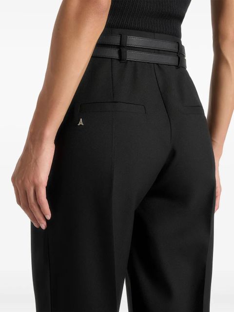 Manière De Voir Pascale twin-belt tailored trousers - Black - zdjęcie produktu nr 2