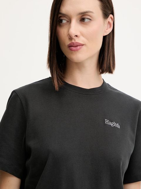 Haglöfs t-shirt damski kolor czarny 607665