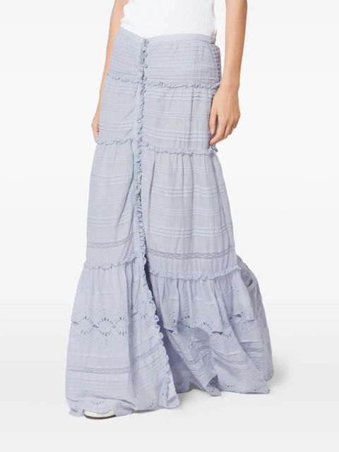 MARANT ÉTOILE Paoline tiered maxi skirt - Blue