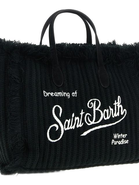 MC2 Saint Barth Colette fringed wool tote bag - Black - zdjęcie produktu nr 2