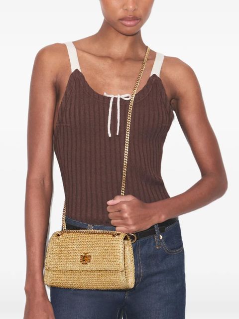 Tory Burch mini Kira turnlock woven shoulder bag - Neutrals