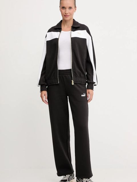 Puma bluza damska kolor czarny gładka 632137