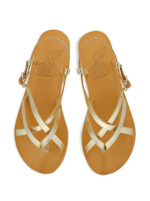 Ancient Greek Sandals Semele flat sandals - Gold