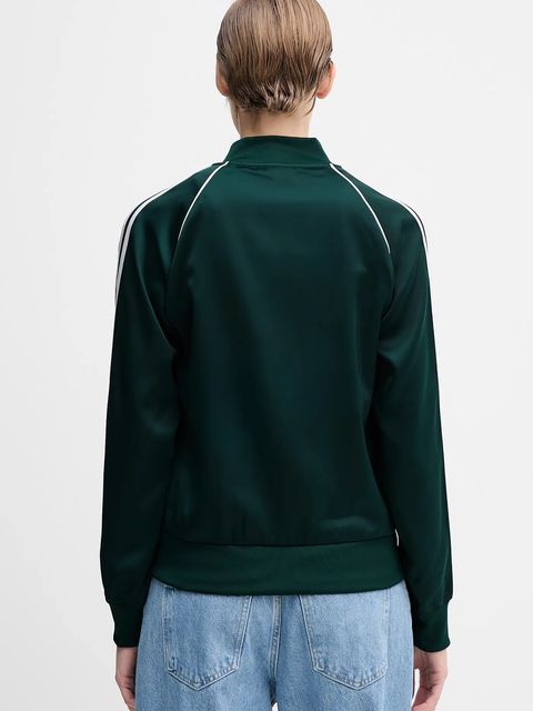 adidas Originals bluza Sst Satin Tt damska kolor zielony z aplikacją JZ6732