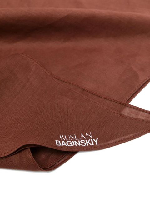 Ruslan Baginskiy draped hat - Brown