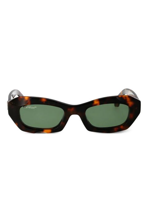 Off-White rectangle full rim sunglasses - Brown