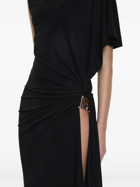 Christopher Esber Bezel Quartz draped tank maxi dress - Black