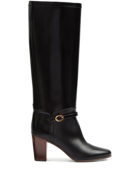 Valentino Garavani 75mm Pattie leather boots - Black - zdjęcie produktu nr 1