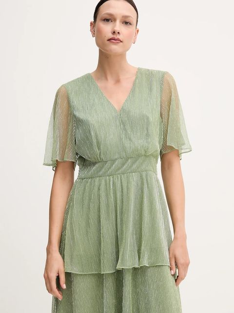 OUI sukienka kolor zielony maxi prosta 93061 - zdjęcie produktu nr 2