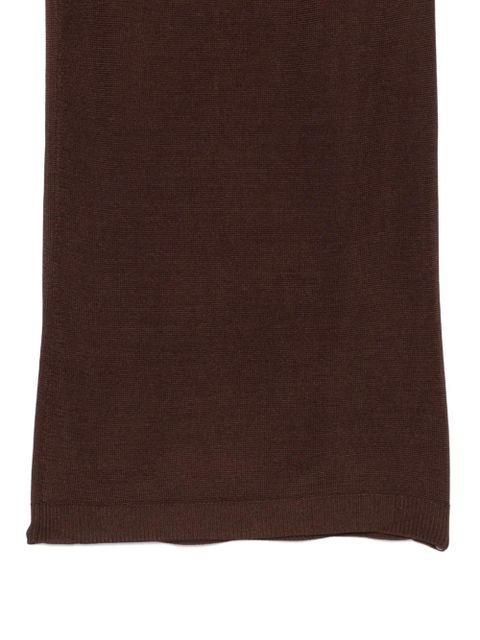 ENTIRE STUDIOS ribbed midi skirt - Brown
