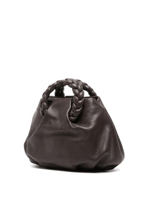 Hereu small Bombon leather tote bag - Brown