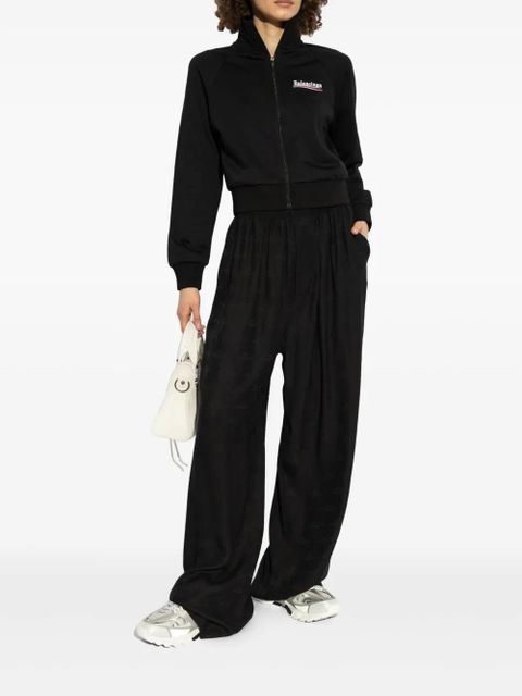 Balenciaga logo-embroidered sweatshirt - Black - zdjęcie produktu nr 2