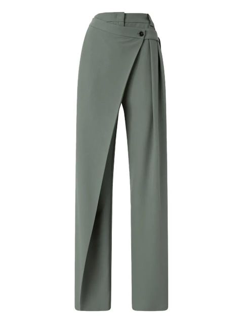PINKO wrap-front pleated trousers - Green - zdjęcie produktu nr 1