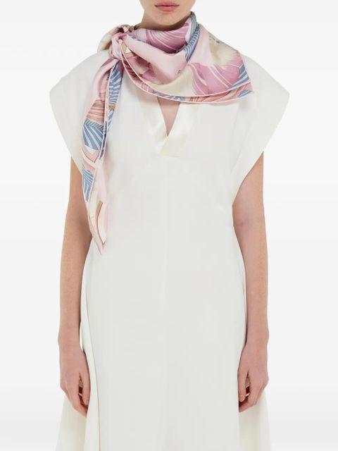 Ferragamo floral silk scarf - Pink - zdjęcie produktu nr 2
