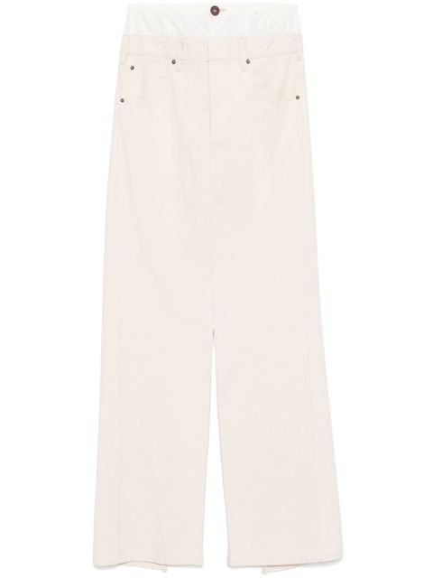 Maison Margiela denim midi skirt - Neutrals - zdjęcie produktu nr 1