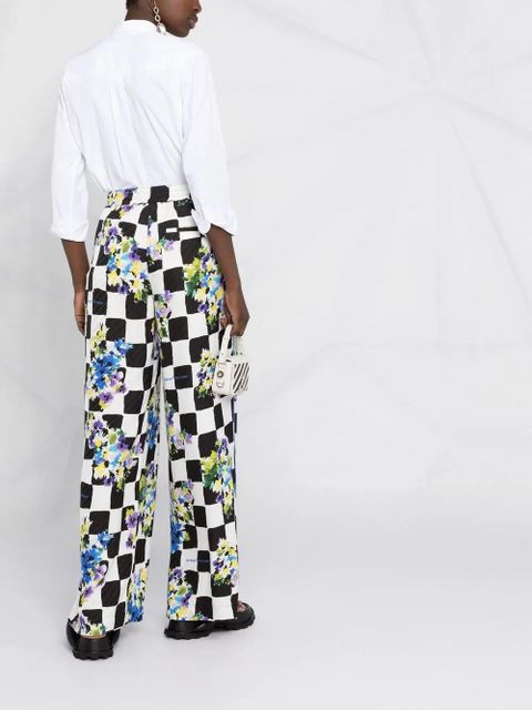 Off-White high-waisted checked trousers