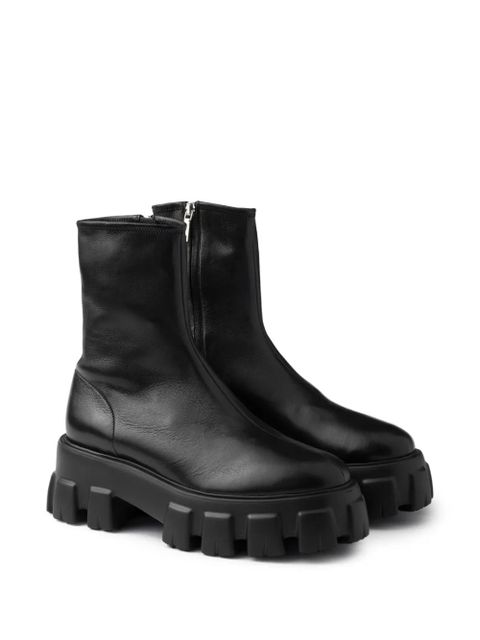 Prada 55mm lug-sole boots - Black - zdjęcie produktu nr 2