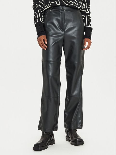 Spodnie z imitacji skóry Max Mara Leisure