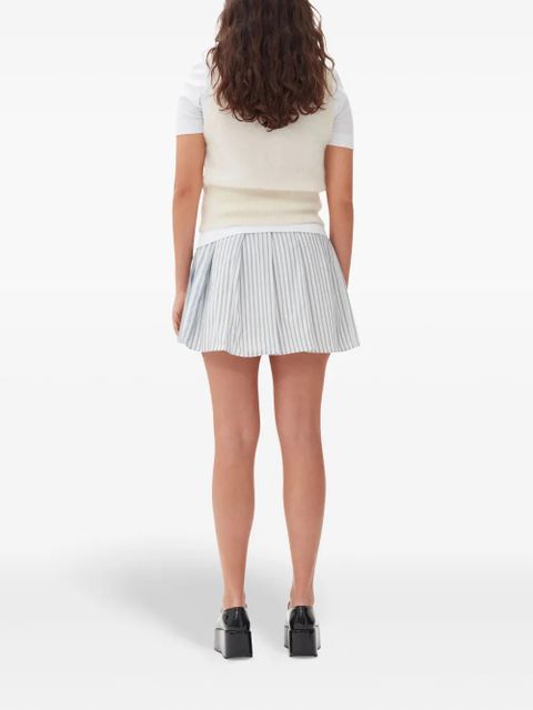 GANNI tied vest - Neutrals