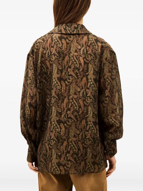 Ba&Sh Tao paisley-pattern chest-pocket shirt - Green