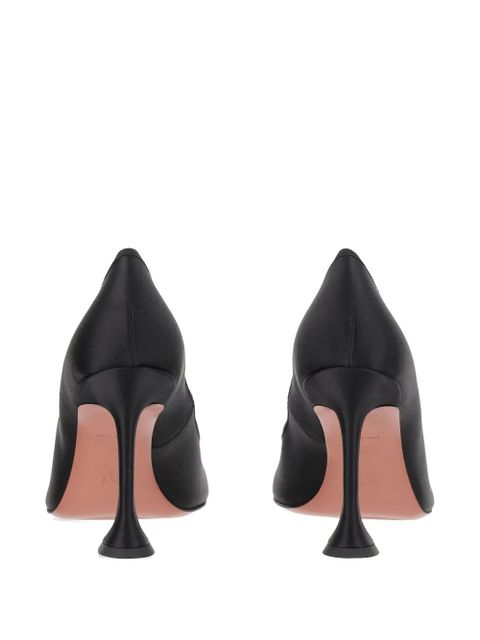 Amina Muaddi 95mm Lila bow-detail pumps - Black