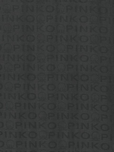 PINKO logo frayed scarf - Black - zdjęcie produktu nr 2