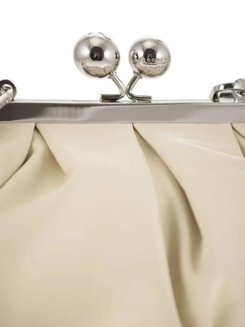 Weekend Max Mara chain leather clutch bag - Neutrals