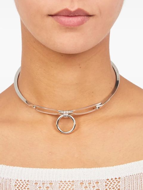 MM6 Maison Margiela choker necklace - Silver - zdjęcie produktu nr 2