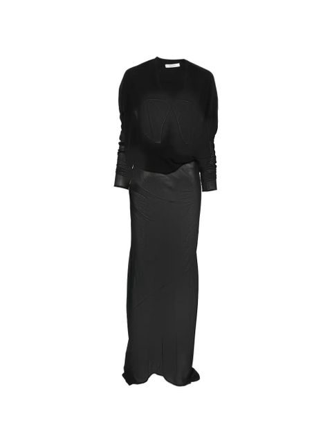 ENTIRE STUDIOS V-neck maxi dress - Black - zdjęcie produktu nr 1