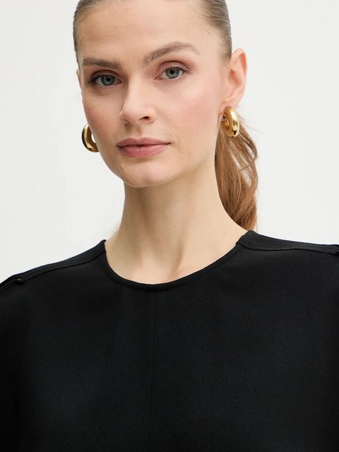 Victoria Beckham sukienka kolor czarny mini rozkloszowana 1325WDR006087C