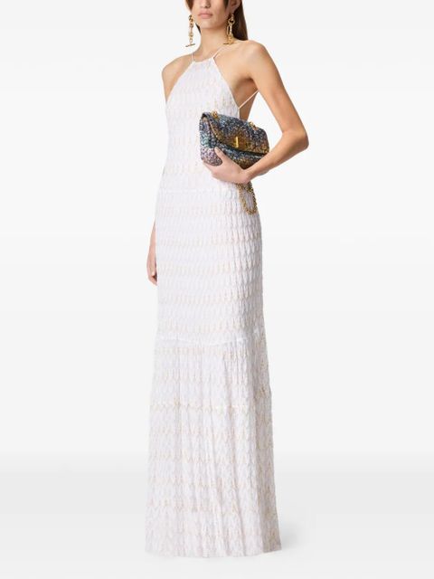 Missoni halterneck patterned maxi dress - White - zdjęcie produktu nr 2