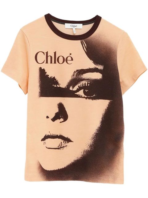 Chloé graphic-print T-Shirt - Orange - zdjęcie produktu nr 1