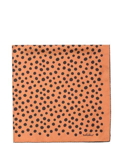 Valentino Garavani dalmatian polka-dot silk scarf - Orange - zdjęcie produktu nr 2