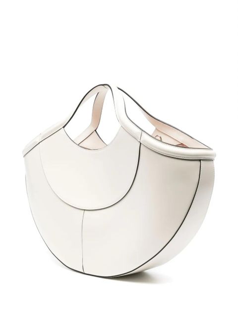 Alexander McQueen Cove leather tote bag - White