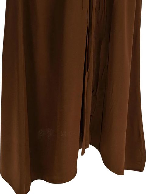 Prada V-neck midi dress - Brown