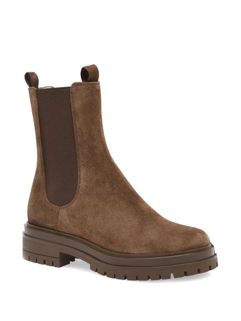 Gianvito Rossi Chester elasticated-panels boots - Brown - zdjęcie produktu nr 2