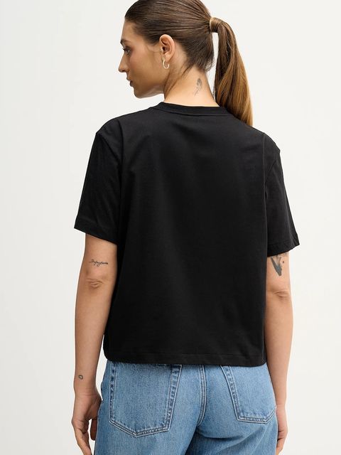 Calvin Klein Jeans t-shirt bawełniany damski kolor czarny LV047E811G