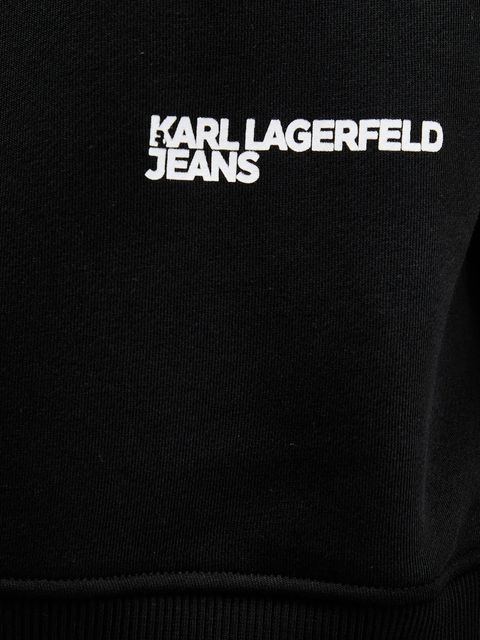 Karl Lagerfeld Jeans bluza damska kolor czarny z nadrukiem A4W20003