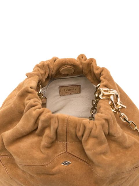 Ba&Sh mini June suede tote bag - Brown