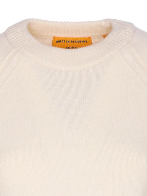 Guest In Residence raglan-sleeve cashmere top - White