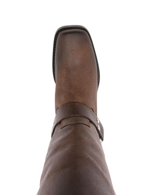 Paris Texas 45mm buckle-strap leather boots - Brown