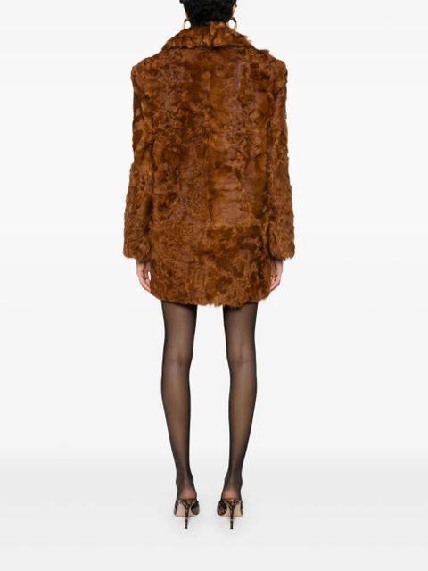 Valentino Garavani shearling coat - Brown
