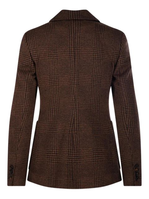 Max Mara check double-breasted blazer - Brown - zdjęcie produktu nr 2