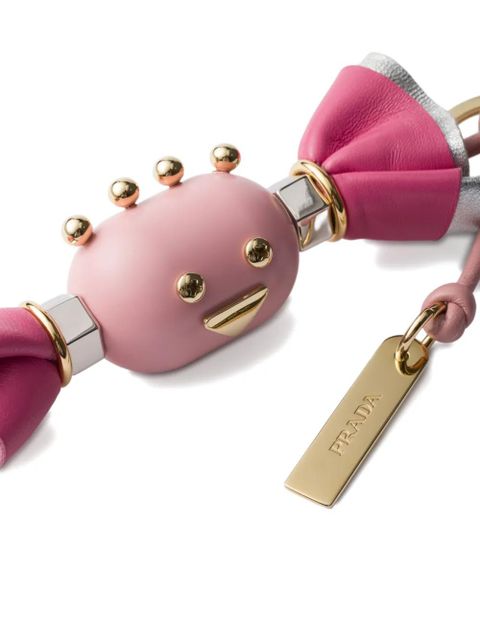 Prada leather candy charm keyring - Pink - zdjęcie produktu nr 2