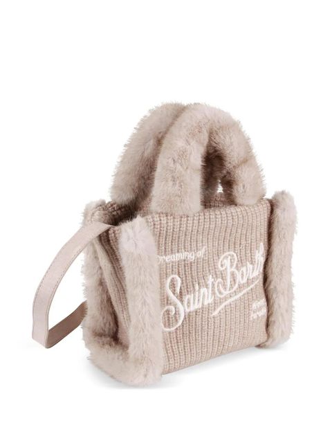MC2 Saint Barth Vanity faux-shearling tote bag - Neutrals