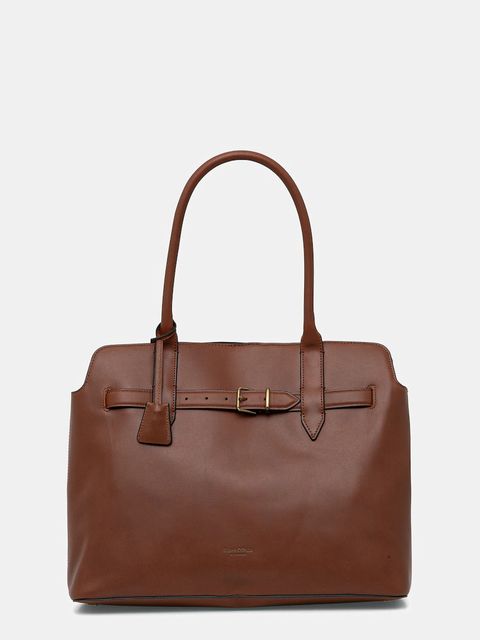 Marc O'Polo torebka skórzana kolor brązowy 50818770301104 - zdjęcie produktu nr 1