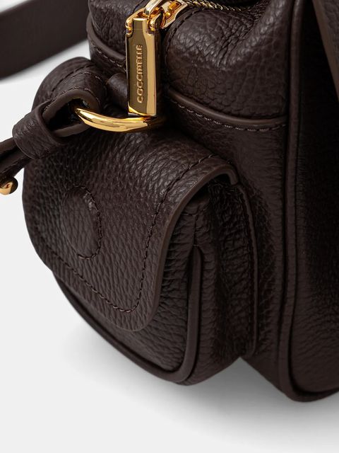 Coccinelle torebka skórzana COCCINELLECAMPUS kolor brązowy RFF 15 02 01